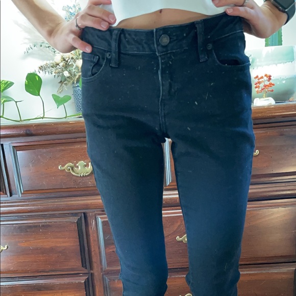 Lucky brand size 25 black jeans - Picture 1 of 2